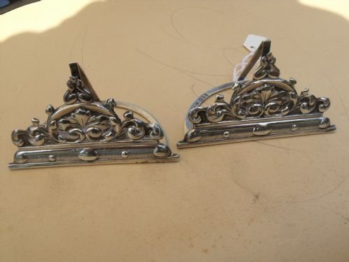 fine pair of chester 1901 silver menu holder place name settings