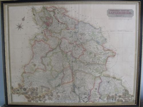 antique map lanarkshire
