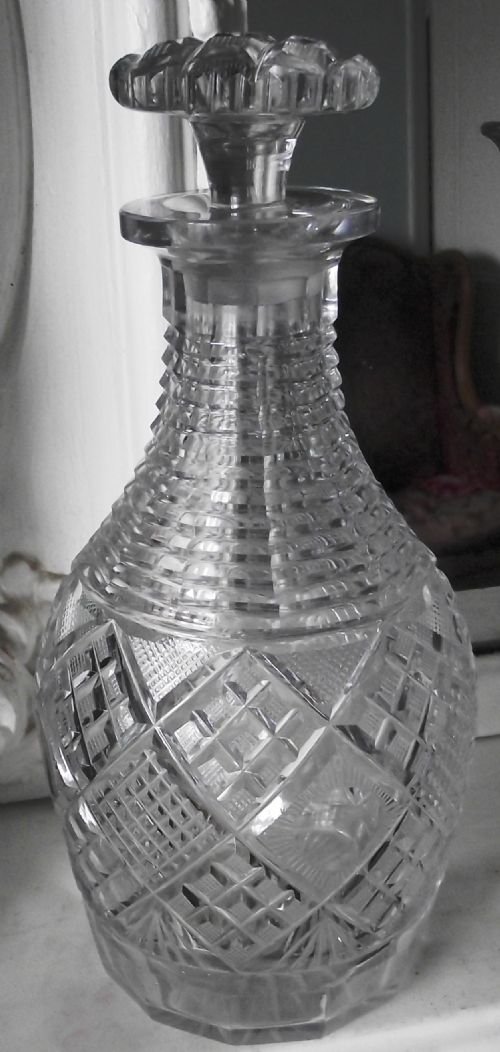 fine english regency crystal decanter