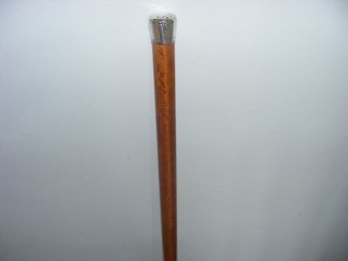 c1904 mallacca silver walking stick