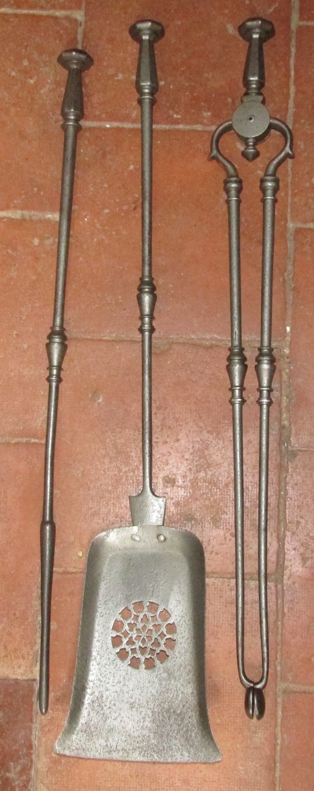 set of steel regency fire irons