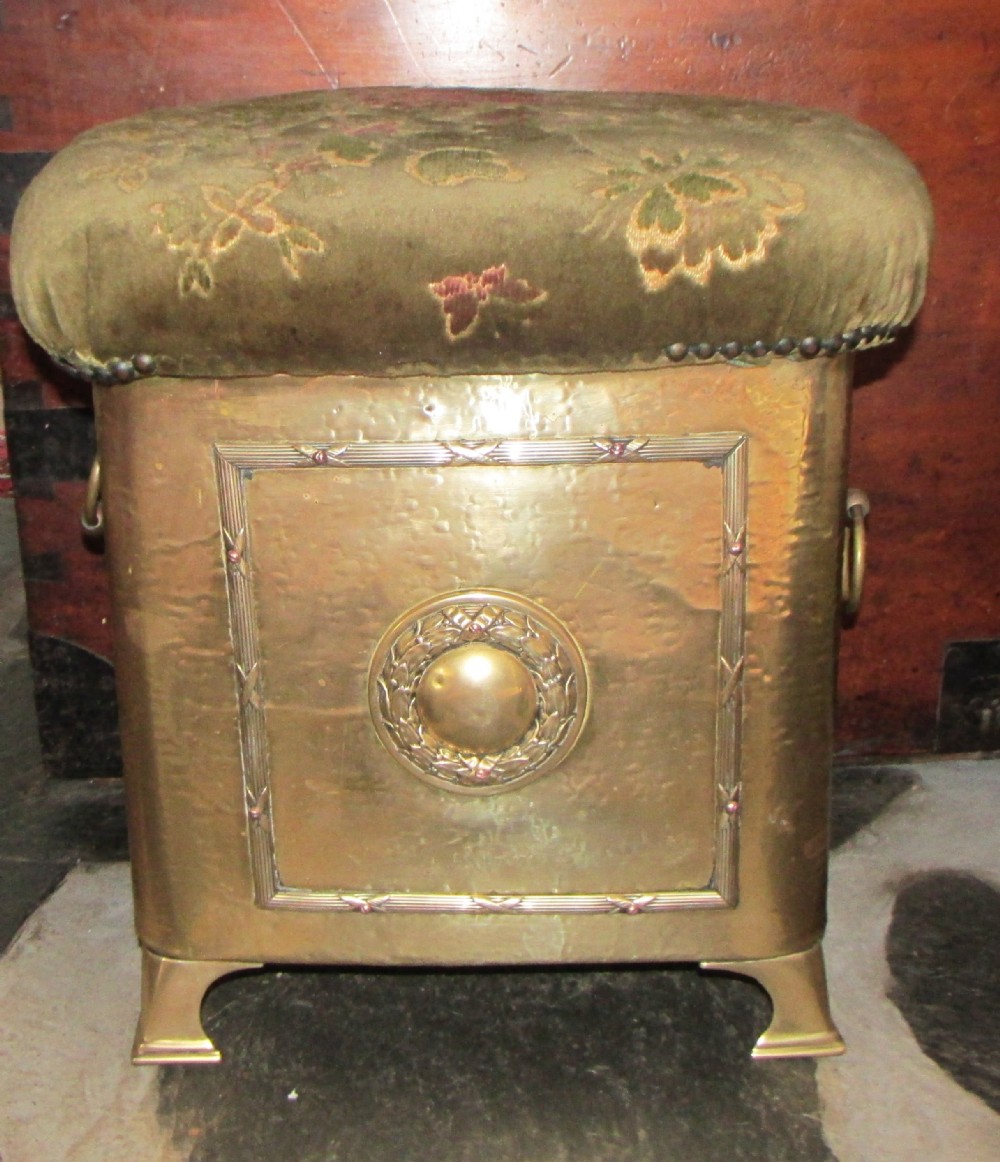 decorative arts crafts fireside box stool
