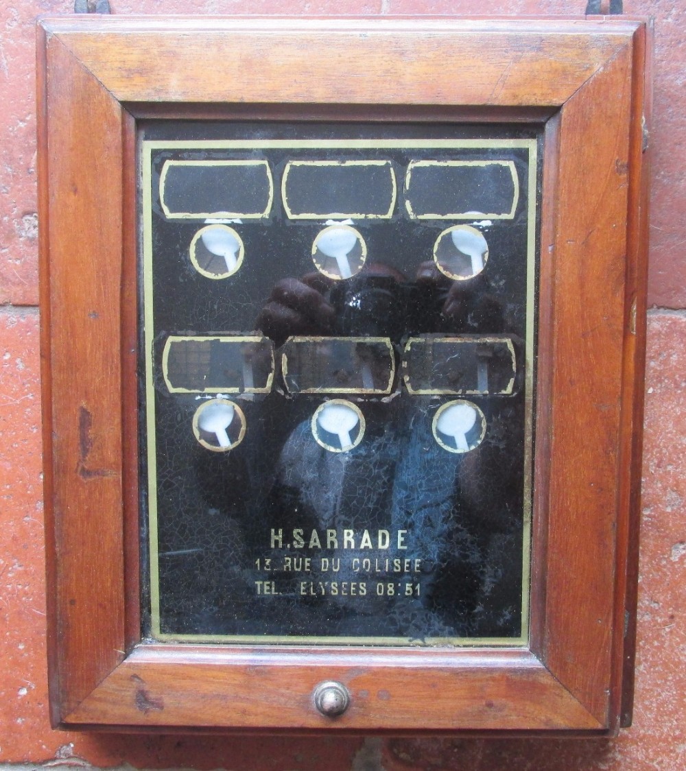 c1900 butlers bell box french 13 rue du coliseeparis