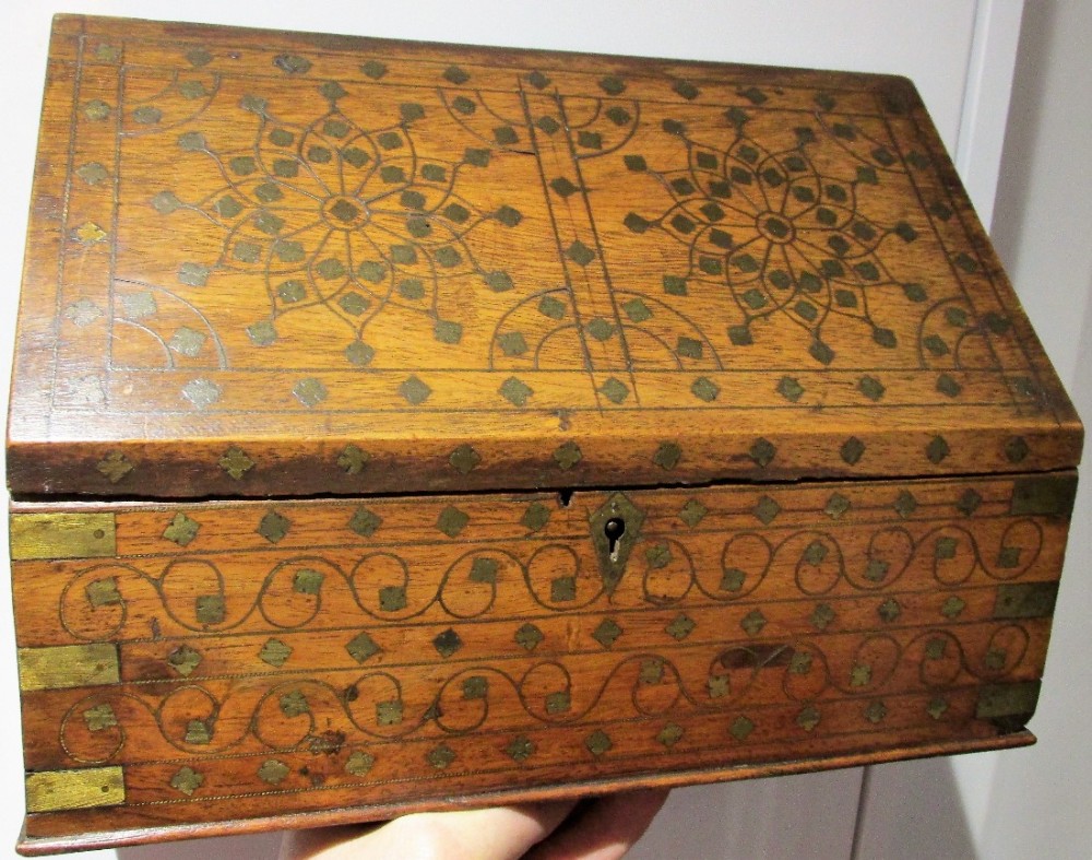 c1890 1910 colonial correspondence box stationary box