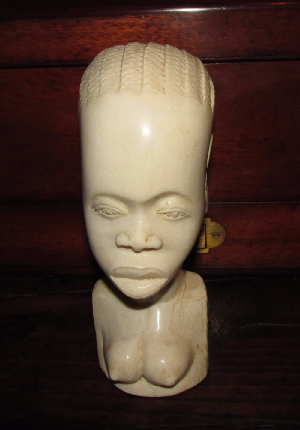 good c1900 nigerian carved ivory female