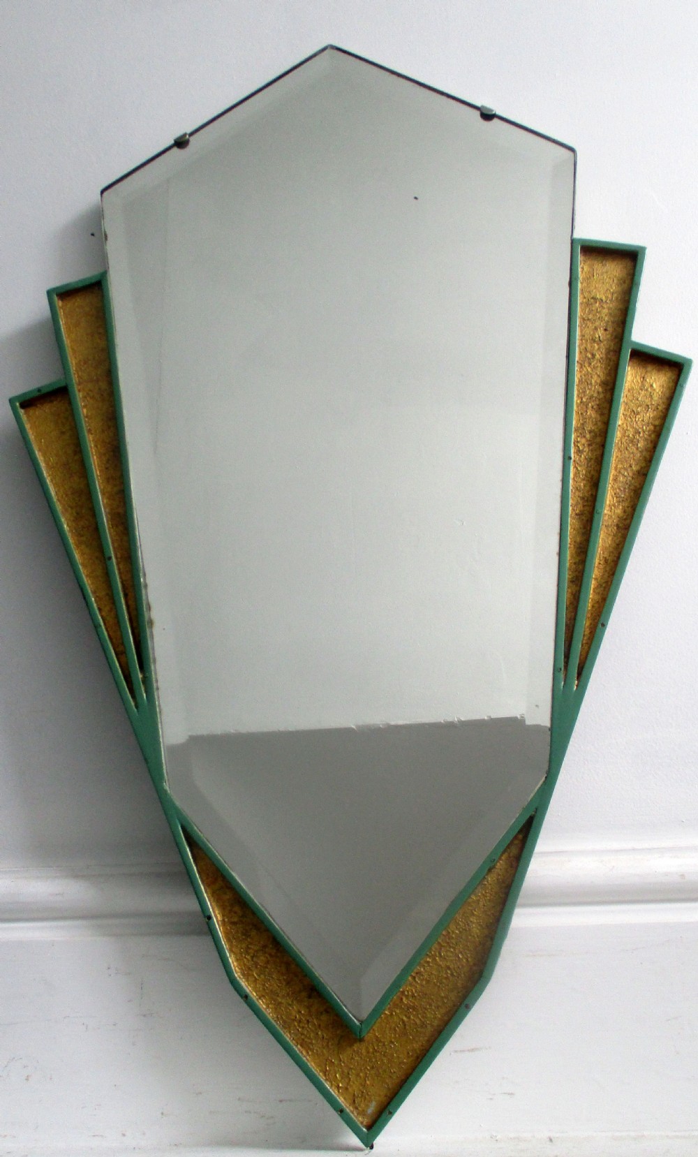 unusual c1920s art deco mirror
