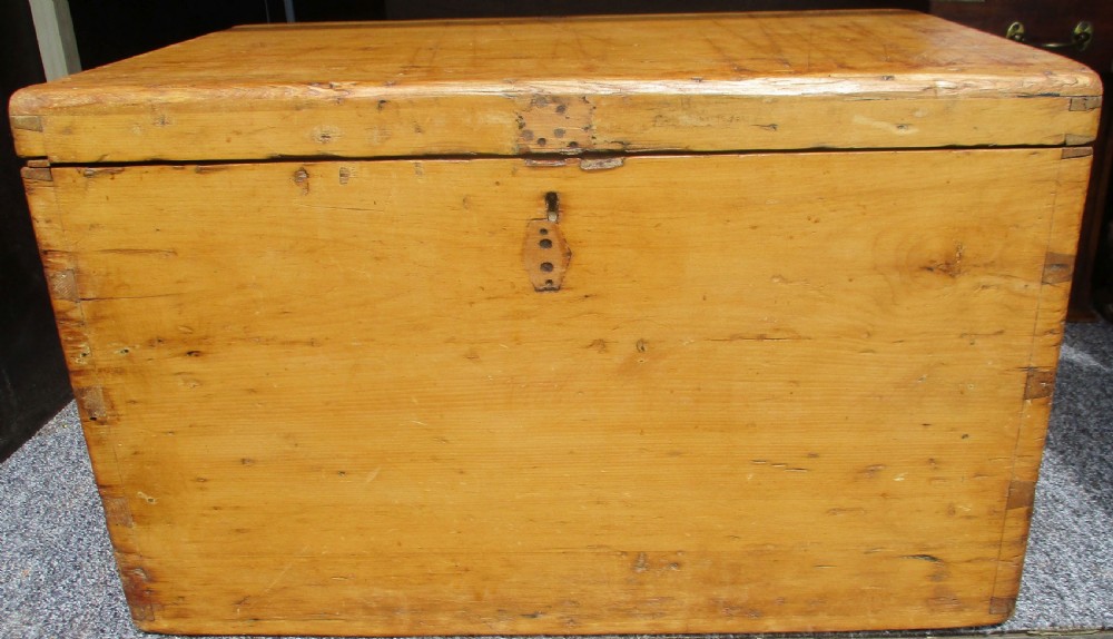 victorian campher wood chest box