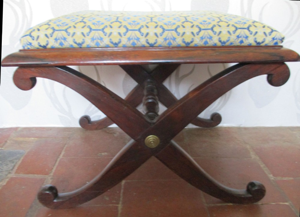 fine c1820 regency english stool