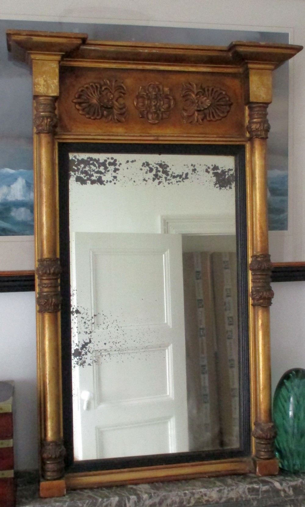 english regency giltwood pier mirror