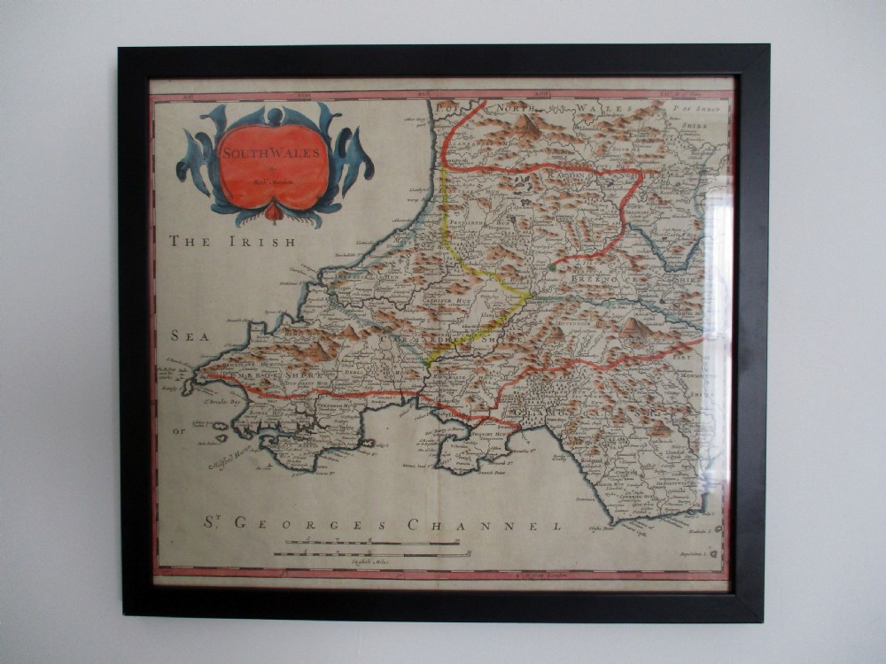 c1700 morden map of south wales